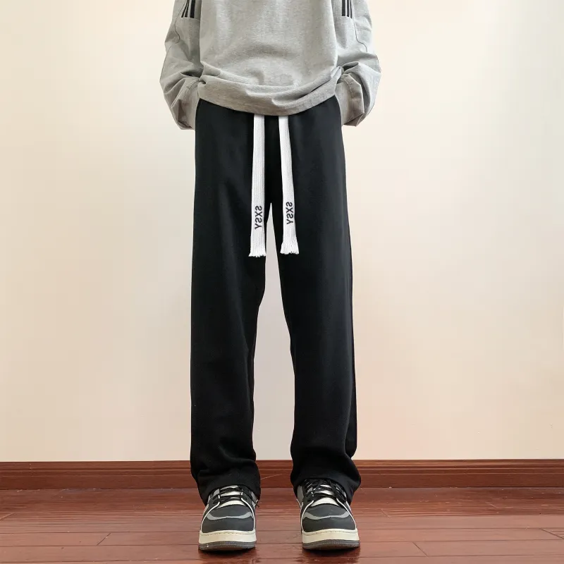 SXSY Knitted Sports Pants Unisex Gray-3