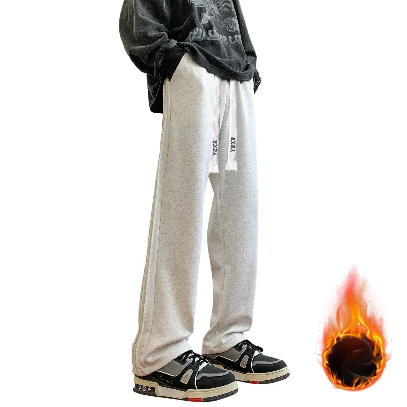 SXSY Knitted Sports Pants Unisex Gray-21