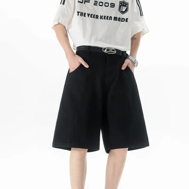 TESTUNG Essential For Summer. Workwear Style Shorts Unisex-18