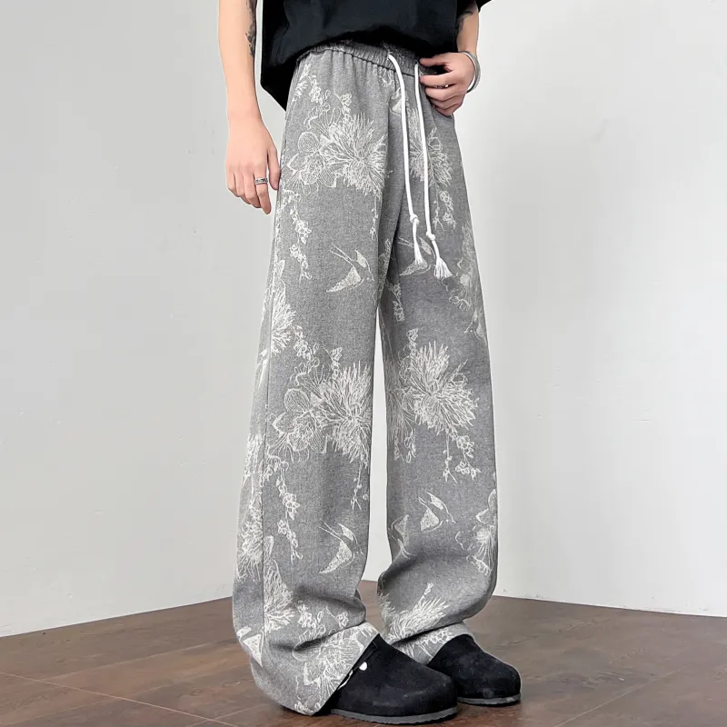 SXSY Knitted Sweatpants Unisex Gray-3