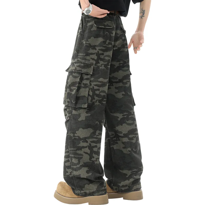 SXSY Cargo Pants Unisex Camouflage-1