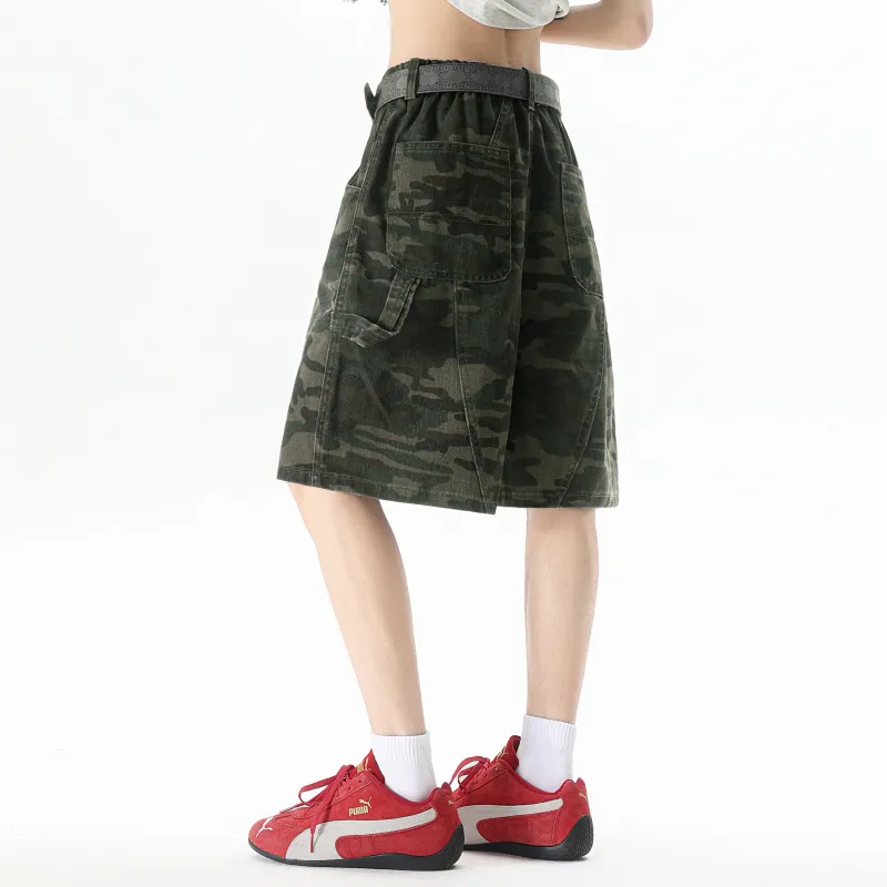 TESTUNG Essential For Summer. Workwear Style Shorts Unisex-25