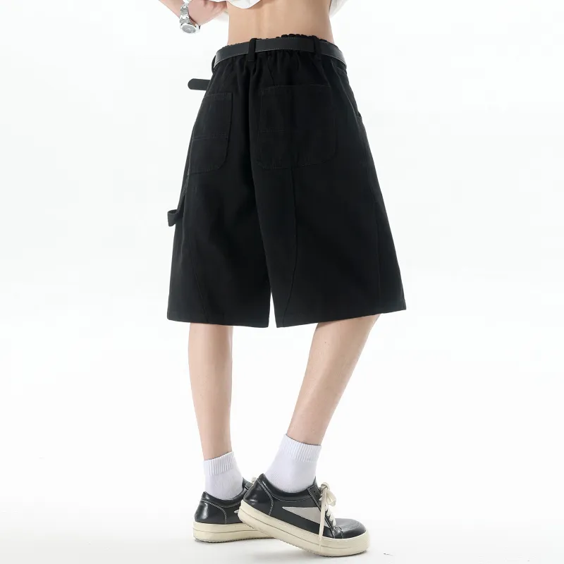 TESTUNG Essential For Summer. Workwear Style Shorts Unisex-19