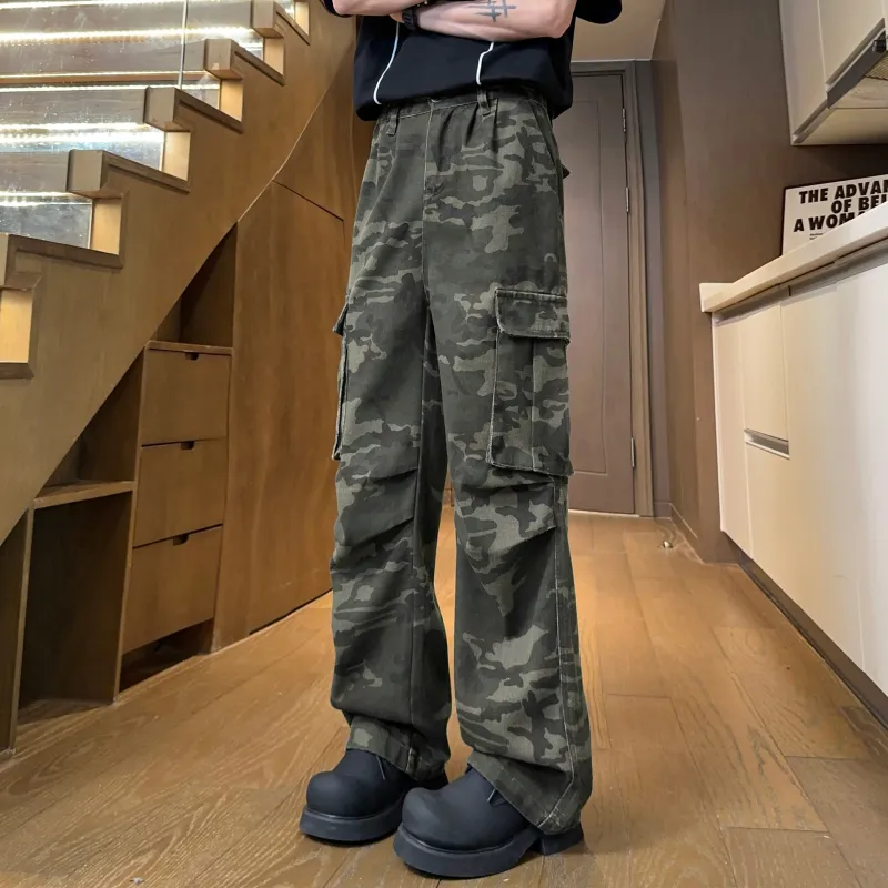 SXSY Cargo Pants Unisex Camouflage-2