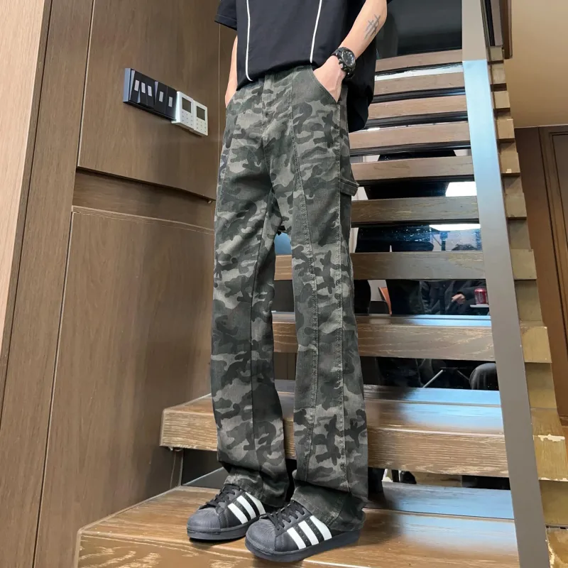 SXSY Cargo Pants Unisex Camouflage-2