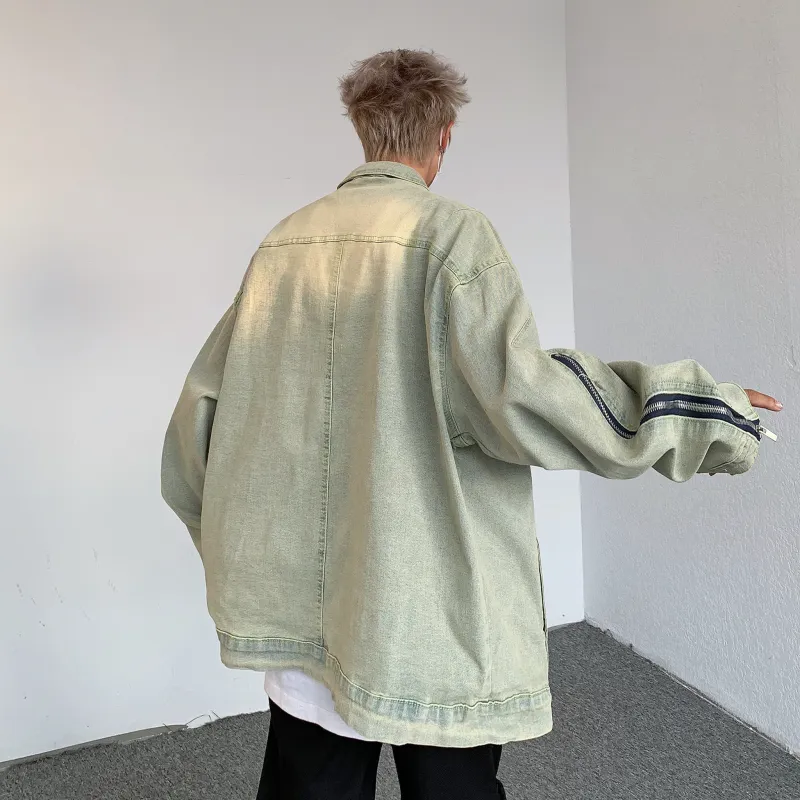 SXSY Denim Jackets Unisex Blue-3