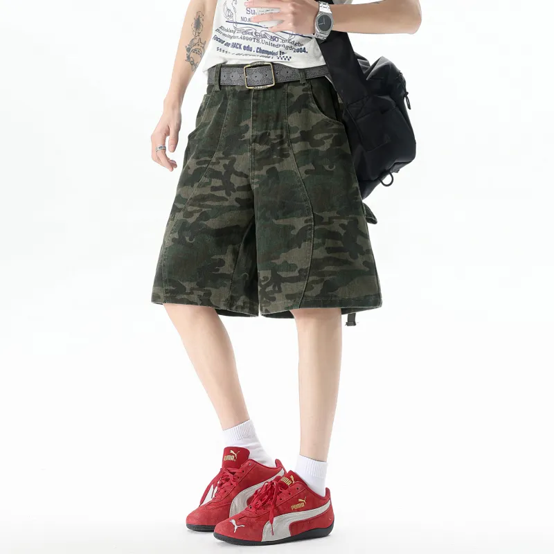 TESTUNG Essential For Summer. Workwear Style Shorts Unisex-26