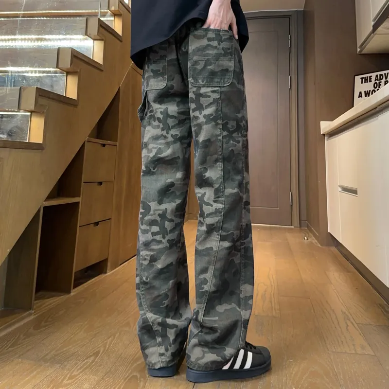 SXSY Cargo Pants Unisex Camouflage-1