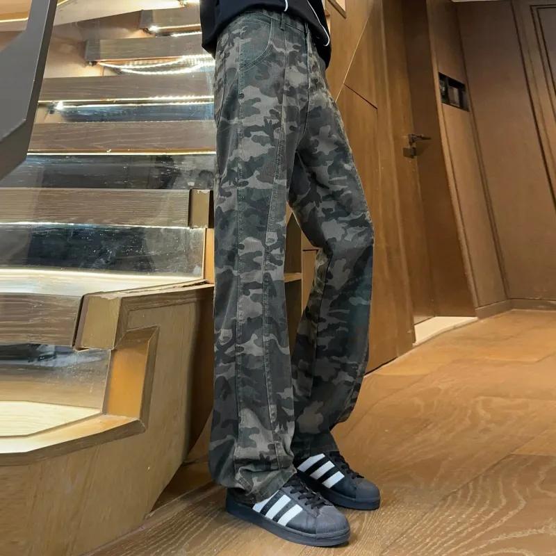 SXSY Cargo Pants Unisex Camouflage-4