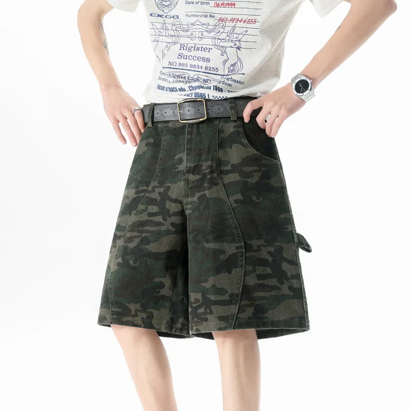 TESTUNG Essential For Summer. Workwear Style Shorts Unisex-23