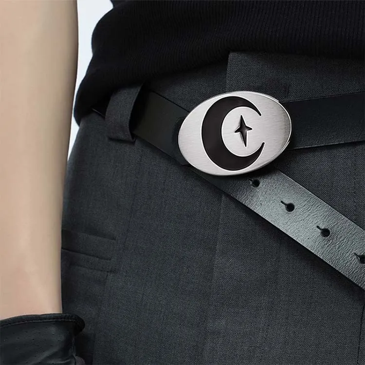 JW Cow Split Leather Belts Men's Width 3.5cm-2