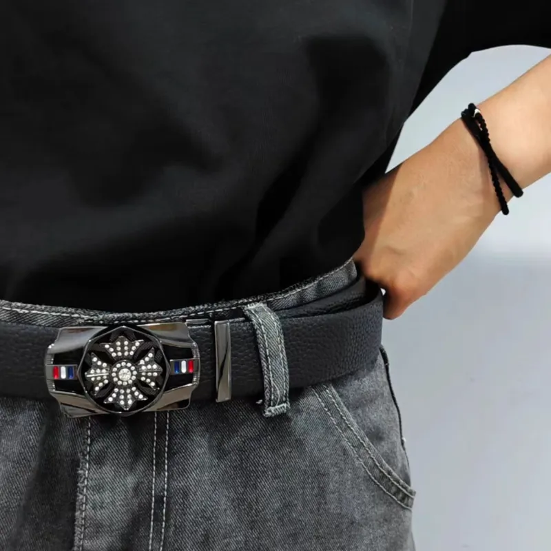 JW Cow Leather Belts Men's 3.8cm-7