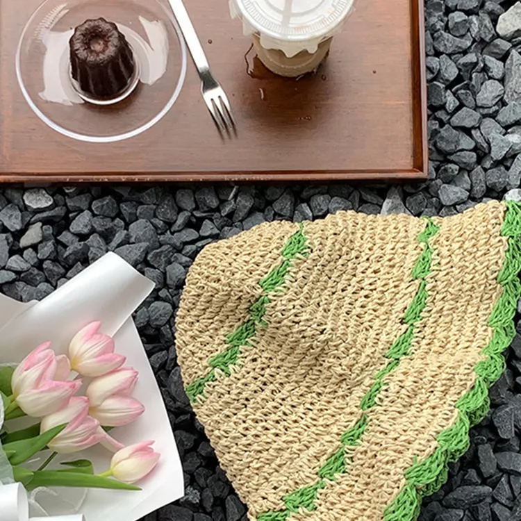 JW 100% Straw Sun Protection Hats Women's-10