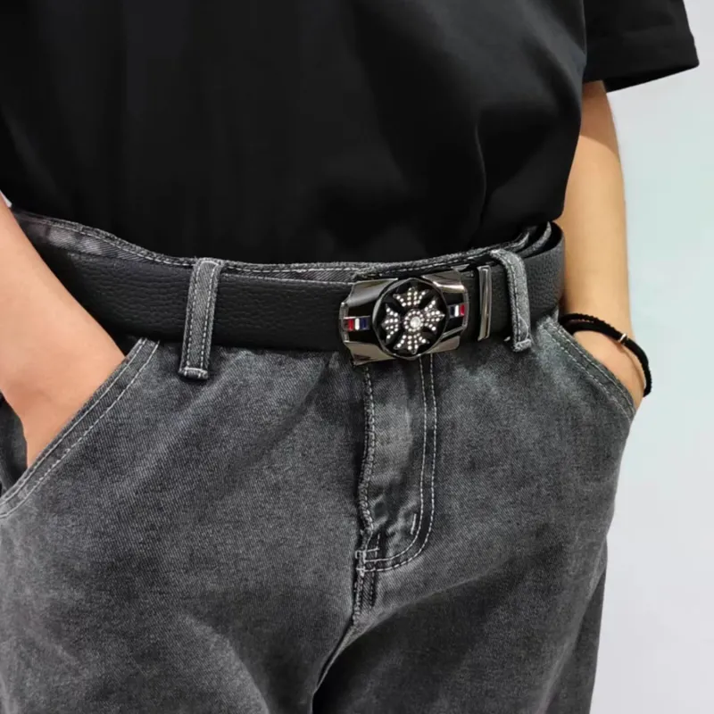 JW Cow Leather Belts Men's 3.8cm-9