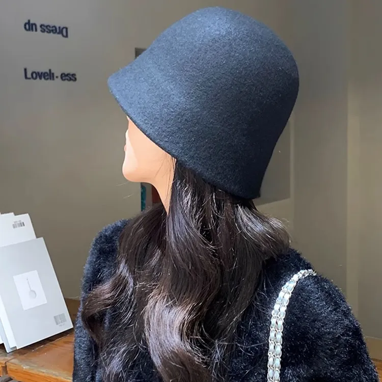 ACUC 100% Pure Wool Bucket Hats Women's-1