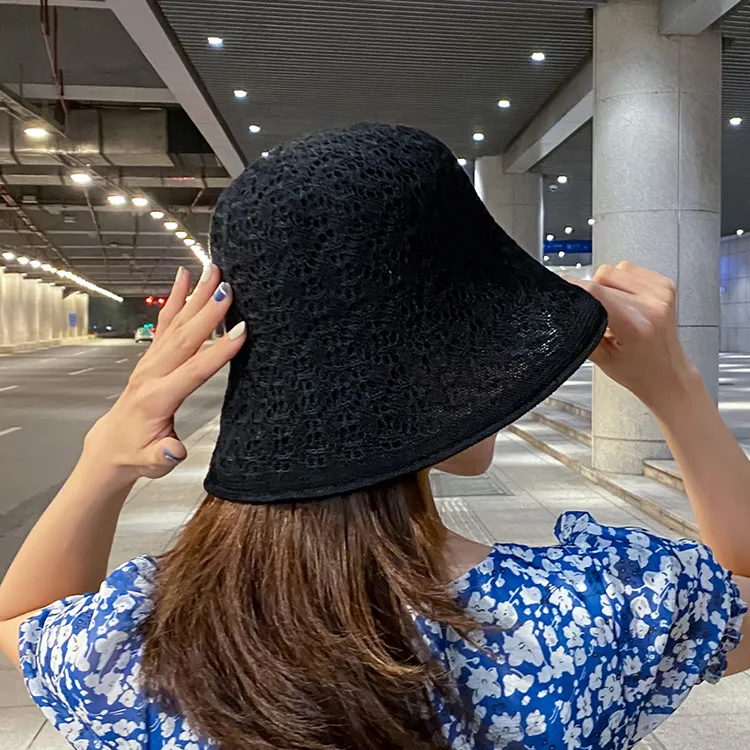 JW Straw Woven Bucket Hats Unisex-1