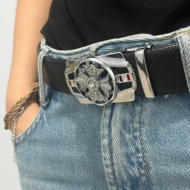 ACUC Cow Leather Belts Unisex 3.8cm-1