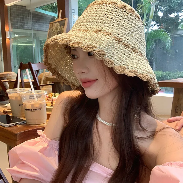 JW 100% Straw Sun Protection Hats Women's-12