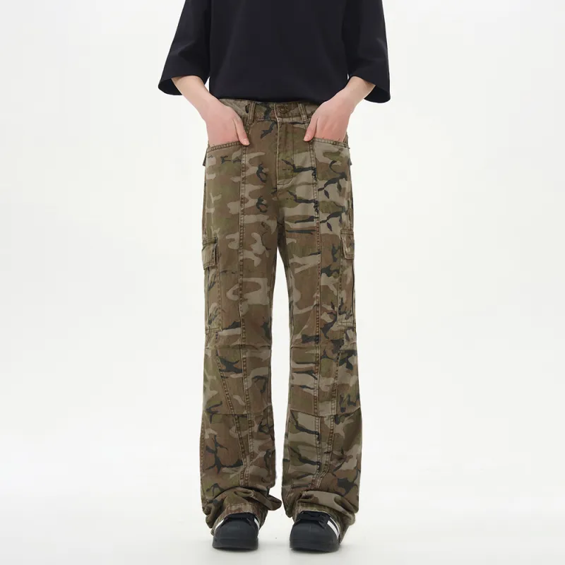 URS GGON Cargo Pants Unisex Camouflage-3