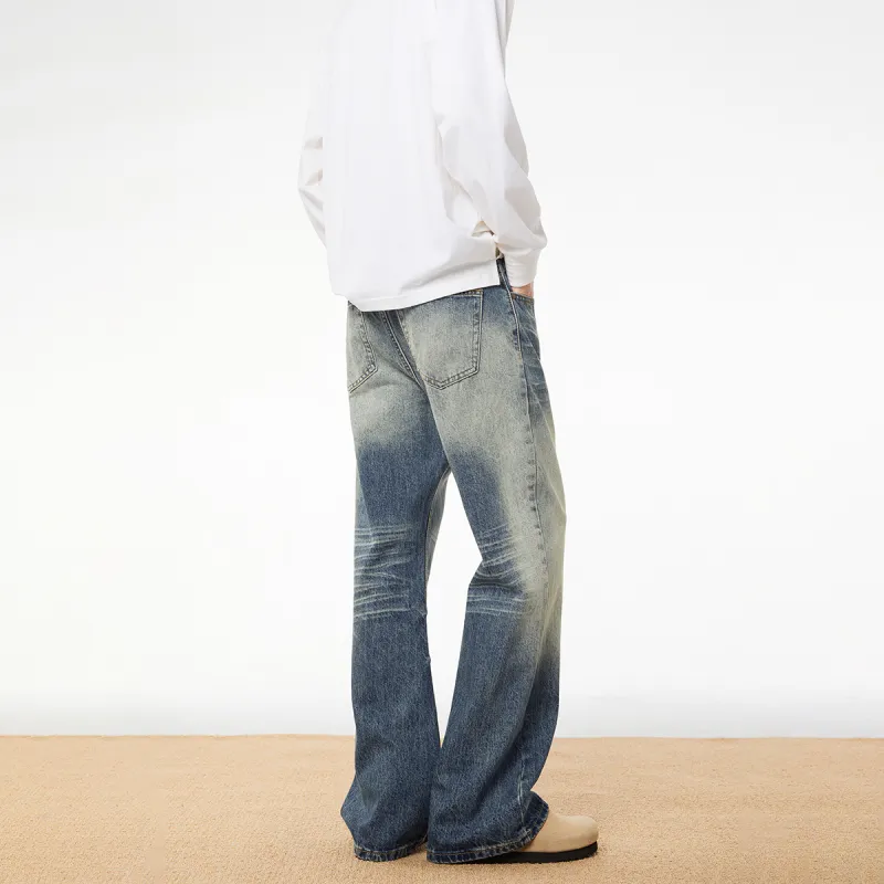 URS GGON Jeans Unisex Vintage Blue-5