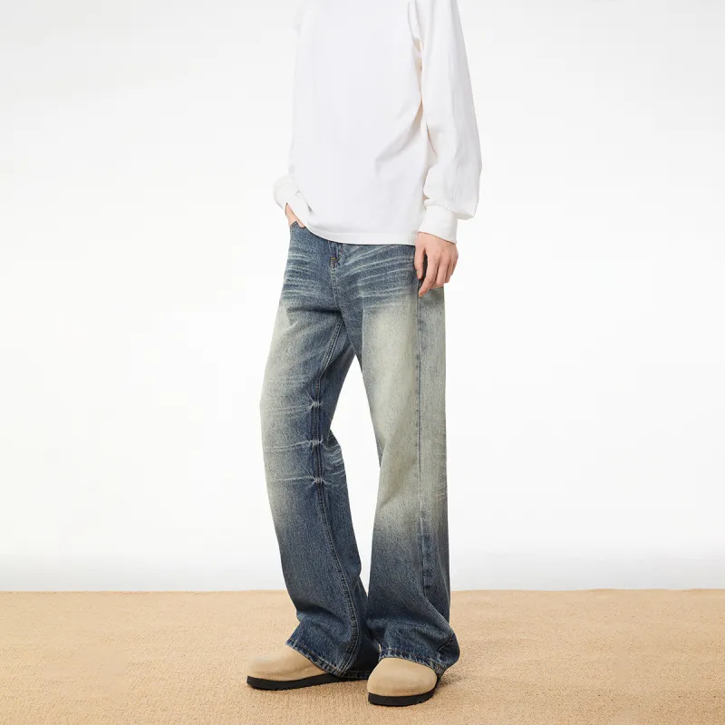 URS GGON Jeans Unisex Vintage Blue-3