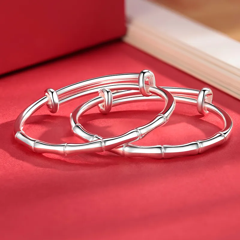 Silver Place 999 Fine Silver Bangles Kids'-1