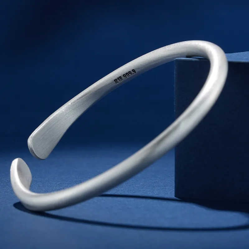 Silver Place 999 Fine Silver Bangles Women's-6