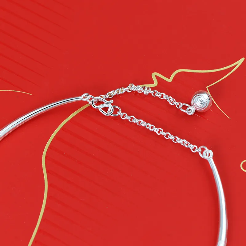 Silver Place 999 Fine Silver Bangles Kids'-5