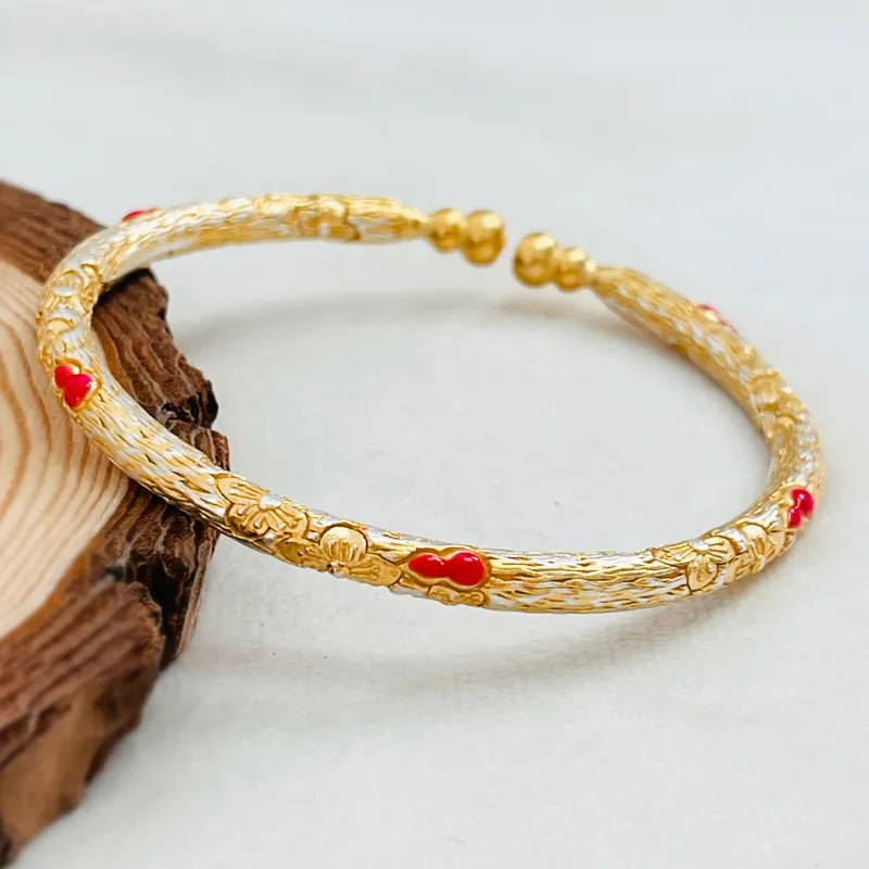 Silver Place 999 Fine Silver Bangles Women's-5