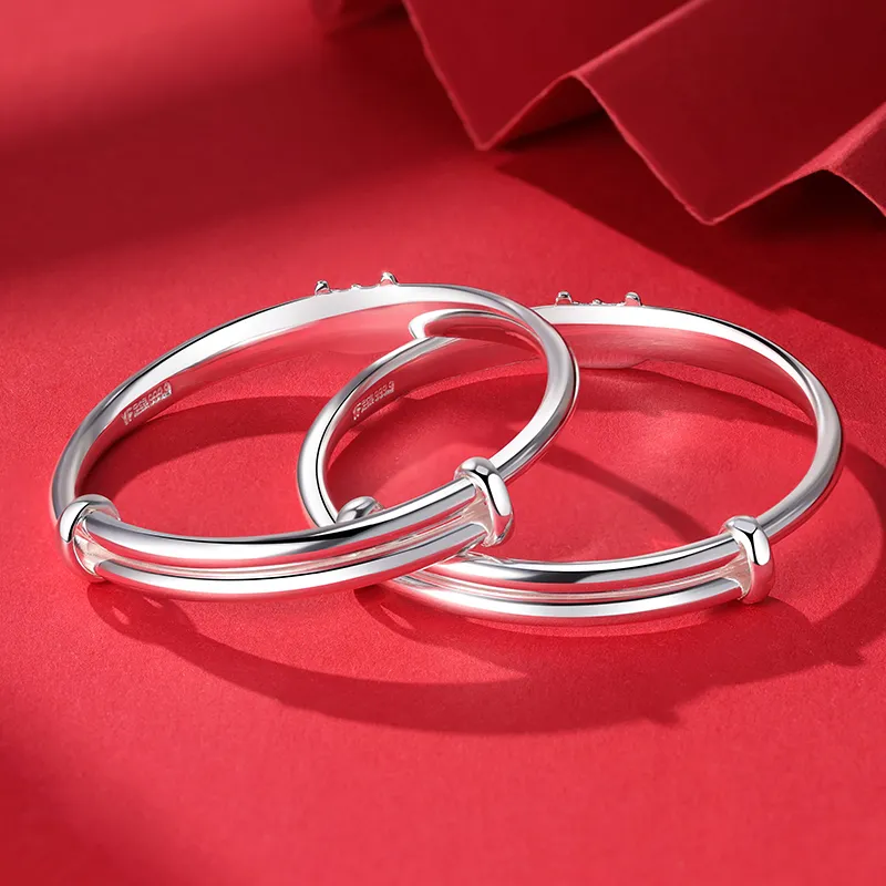 Silver Place 999 Fine Silver Bangles Kids'-2