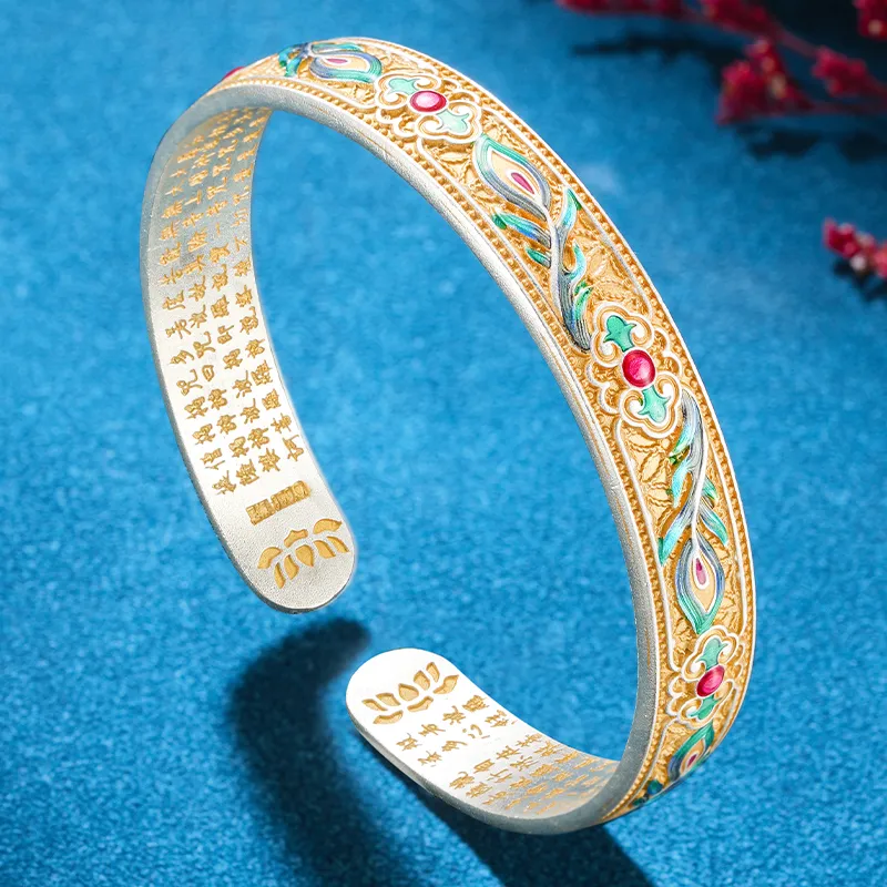 Silver Place 999 Fine Silver Bangles Women's-1