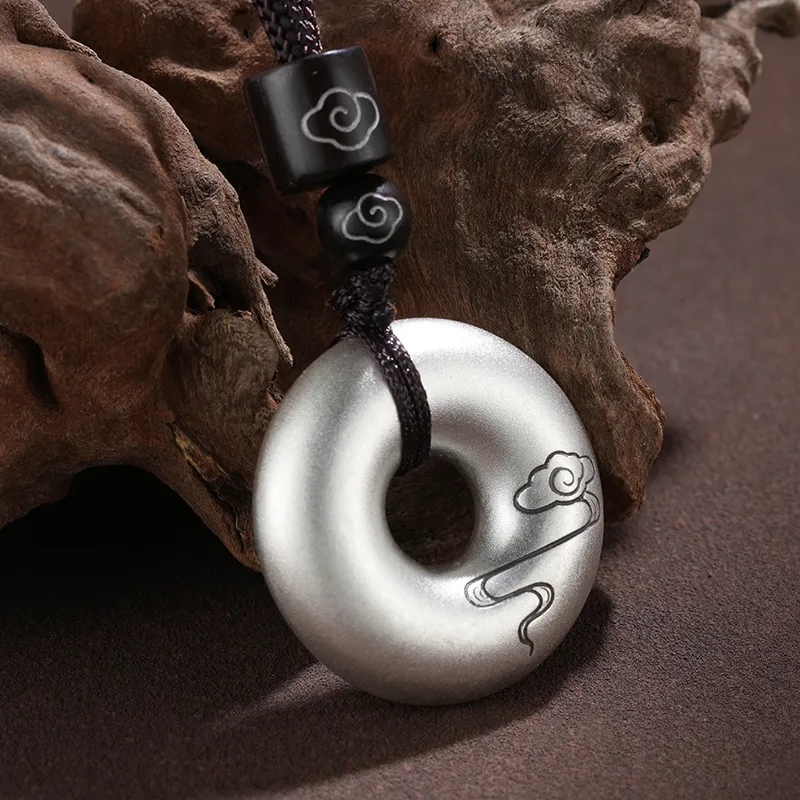 Silver Place Foot Silver 990 Necklaces Unisex-3