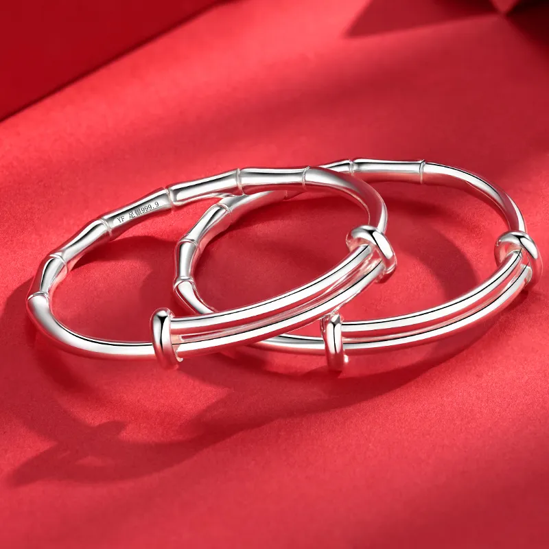 Silver Place 999 Fine Silver Bangles Kids'-2