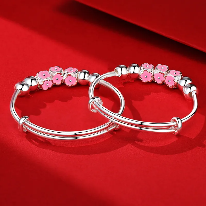 Silver Place 999 Fine Silver Bangles Kids'-3