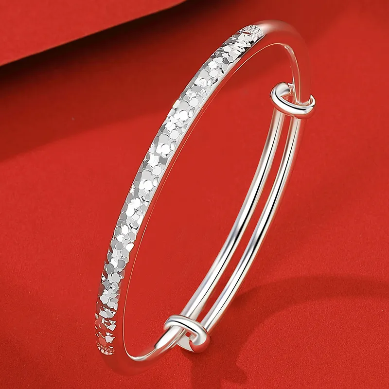 Silver Place 999 Fine Silver Bangles Women's-3