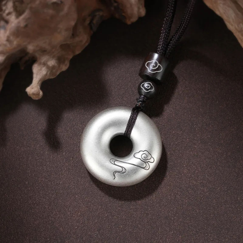 Silver Place Foot Silver 990 Necklaces Unisex-4