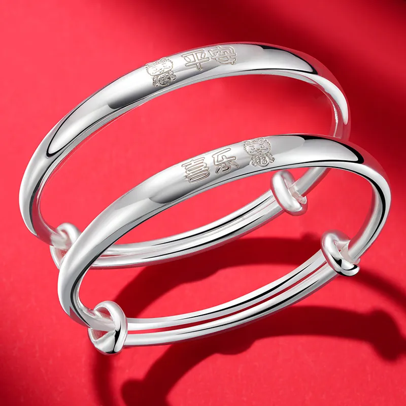 Silver Place 999 Fine Silver Bangles Kids'-4