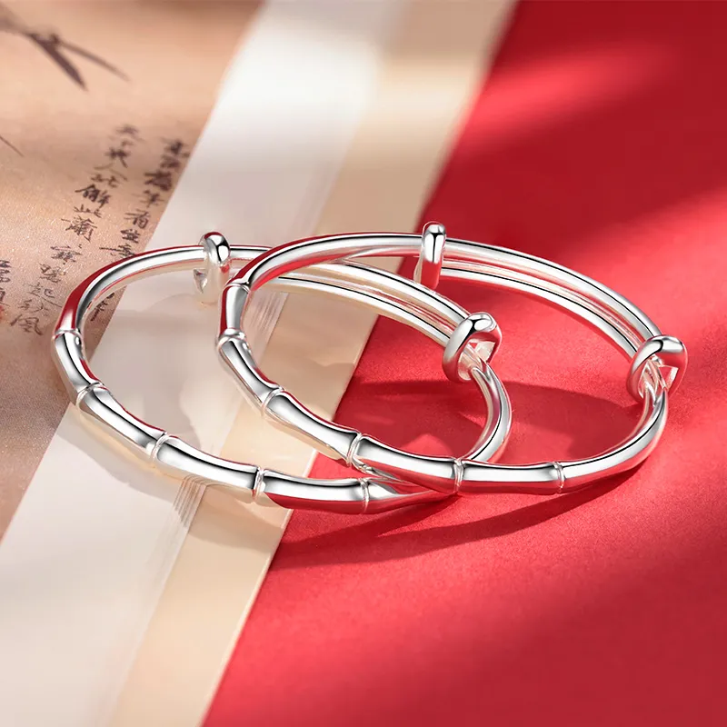 Silver Place 999 Fine Silver Bangles Kids'-3