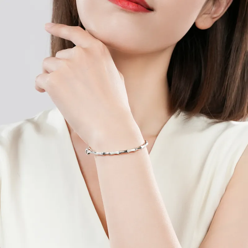 Silver Place 999 Fine Silver Bangles Women's-4
