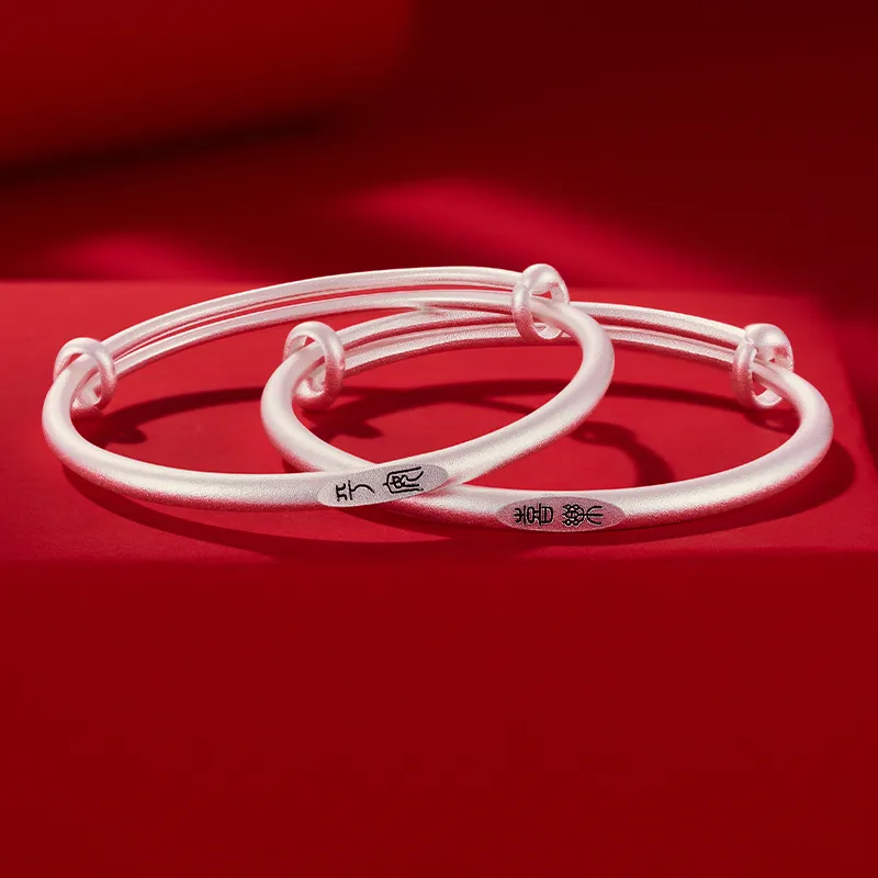 Silver Place 999 Fine Silver Bangles Kids'-3