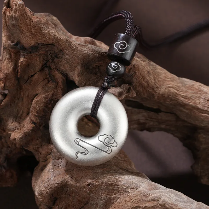 Silver Place Foot Silver 990 Necklaces Unisex-5