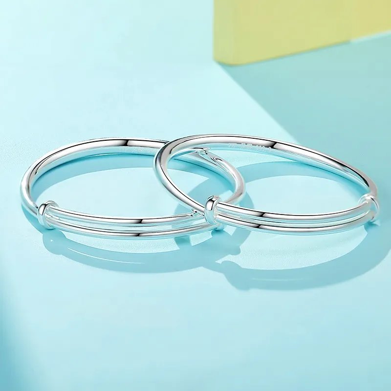 Silver Place 999 Fine Silver Bangles Kids'-4