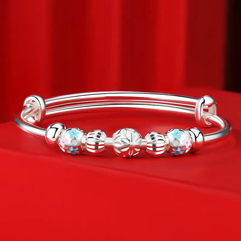 Silver Place 999 Fine Silver Bangles Kids'-3
