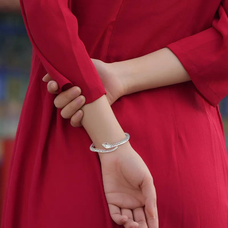 Silver Place 999 Fine Silver Bangles Women's-4