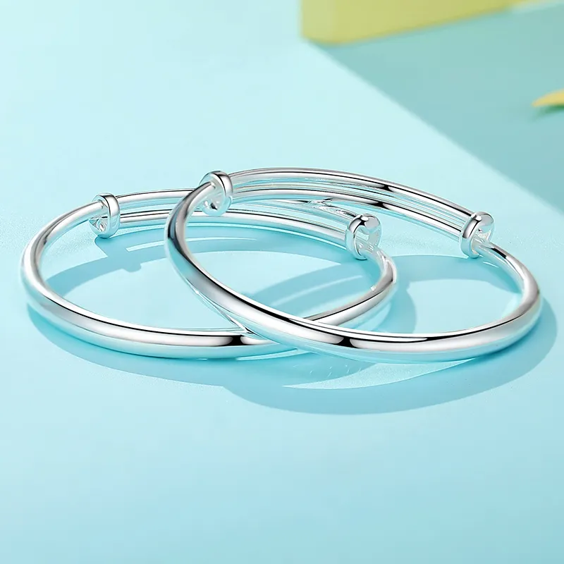 Silver Place 999 Fine Silver Bangles Kids'-1