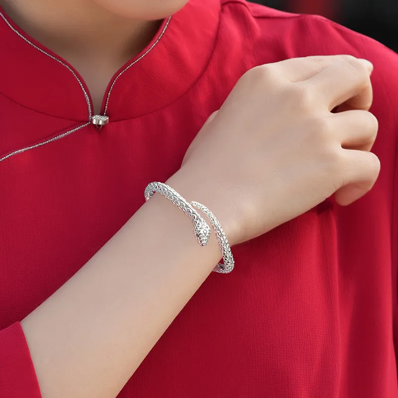 Silver Place 999 Fine Silver Bangles Women's-2
