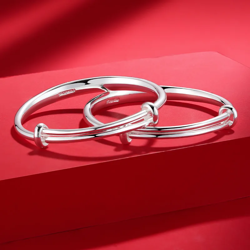 Silver Place 999 Fine Silver Bangles Kids'-3