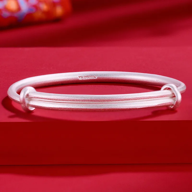 Silver Place 999 Fine Silver Bangles Kids'-5