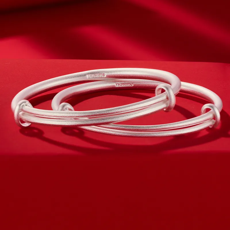 Silver Place 999 Fine Silver Bangles Kids'-4