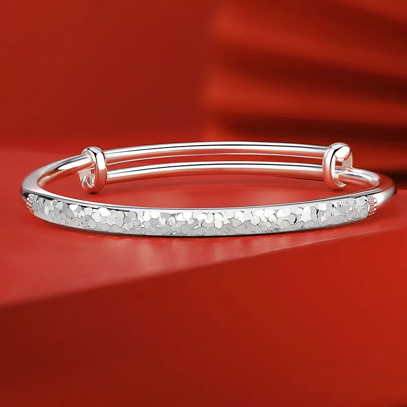 Silver Place 999 Fine Silver Bangles Women's-6
